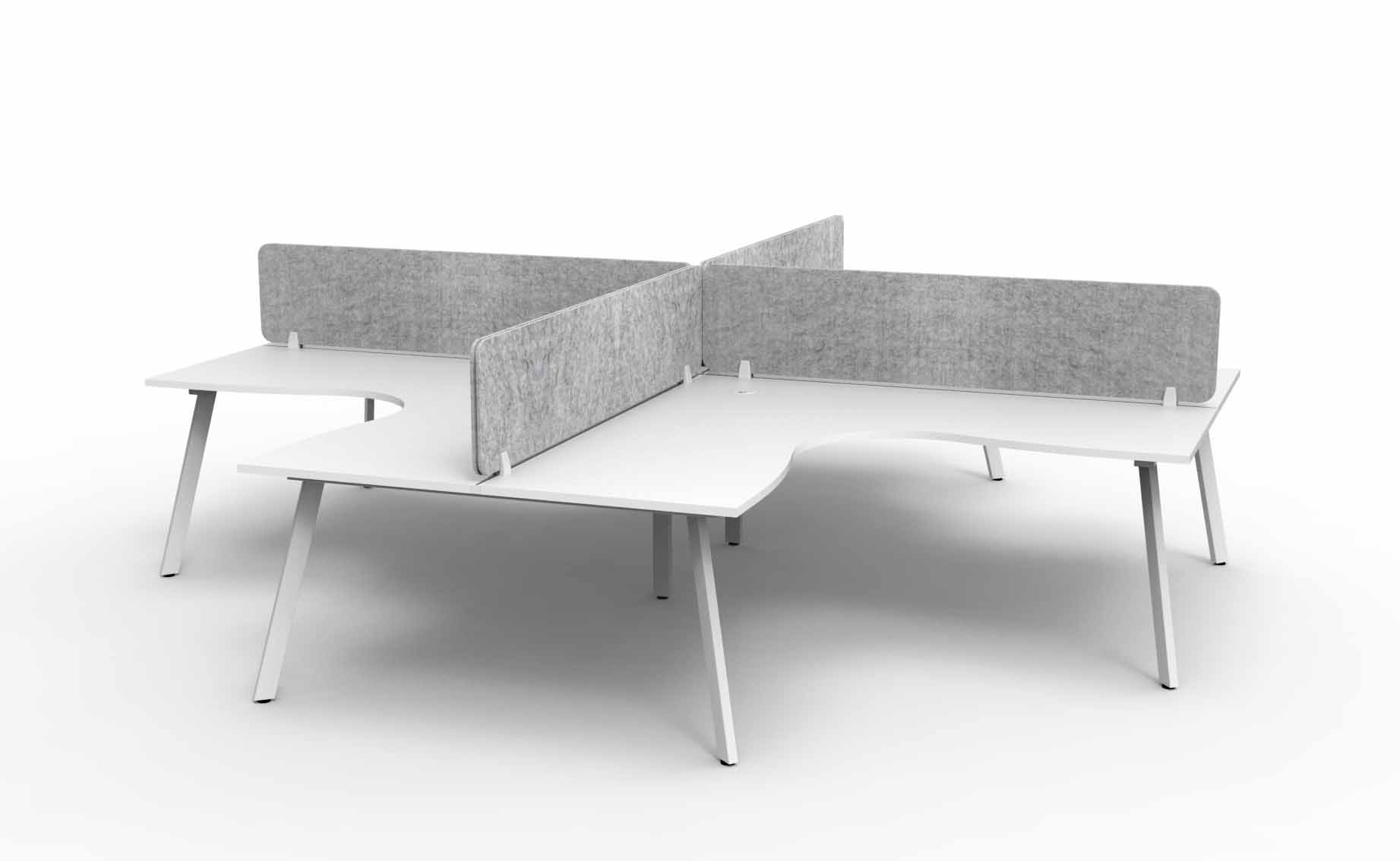 Eternity 3 Person 120 Degree Workstation
